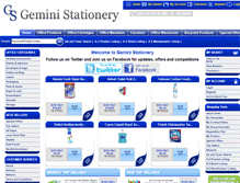 Tablet Screenshot of geministationery.ie